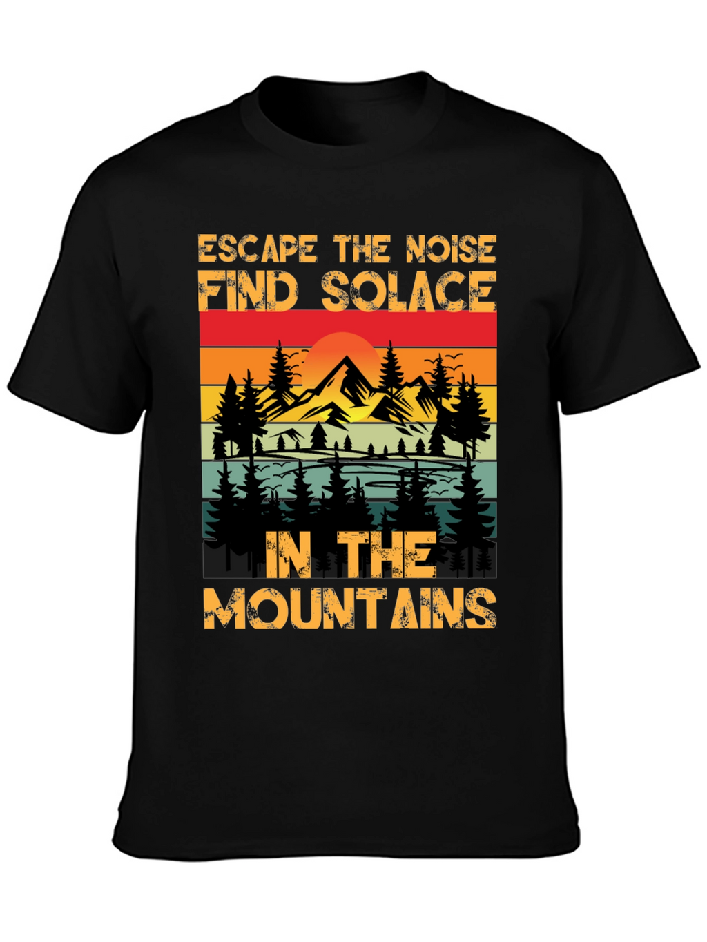 Escape the Noise Mountain Graphic Tee