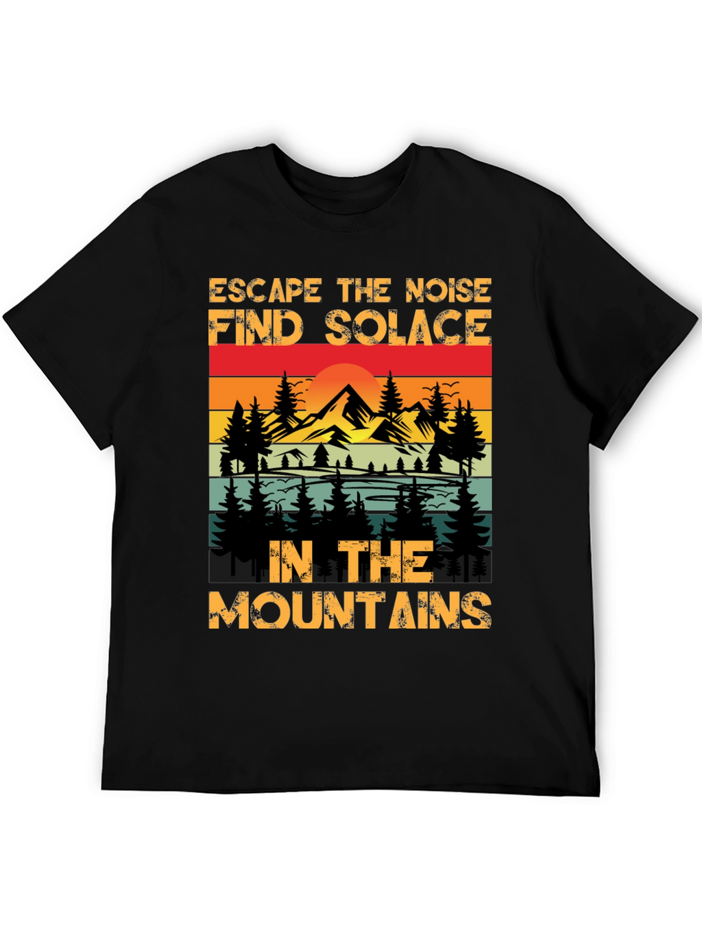 Escape the Noise Mountain Graphic Tee