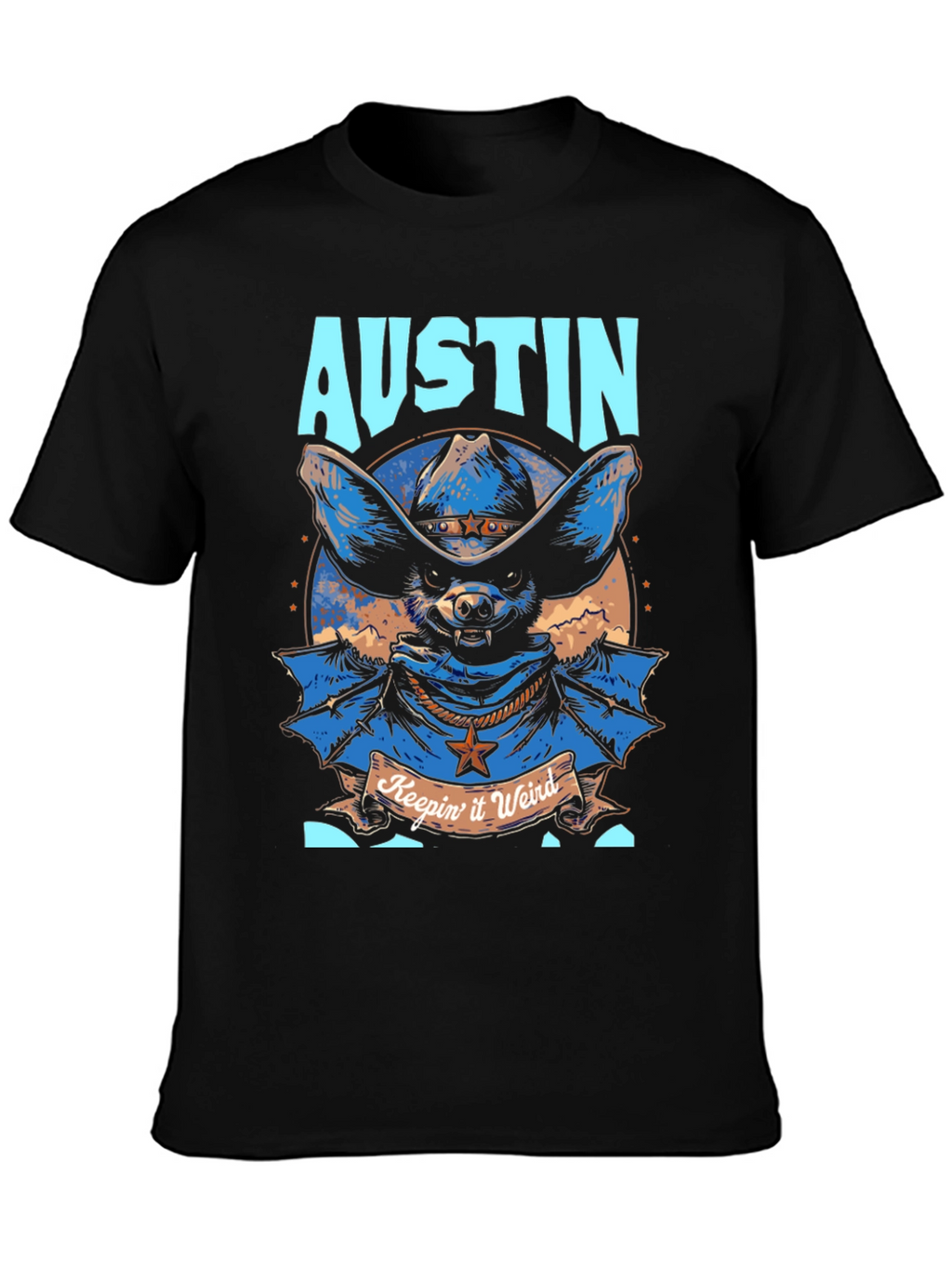 Austin Keepin it Weird Bat Graphic Tee