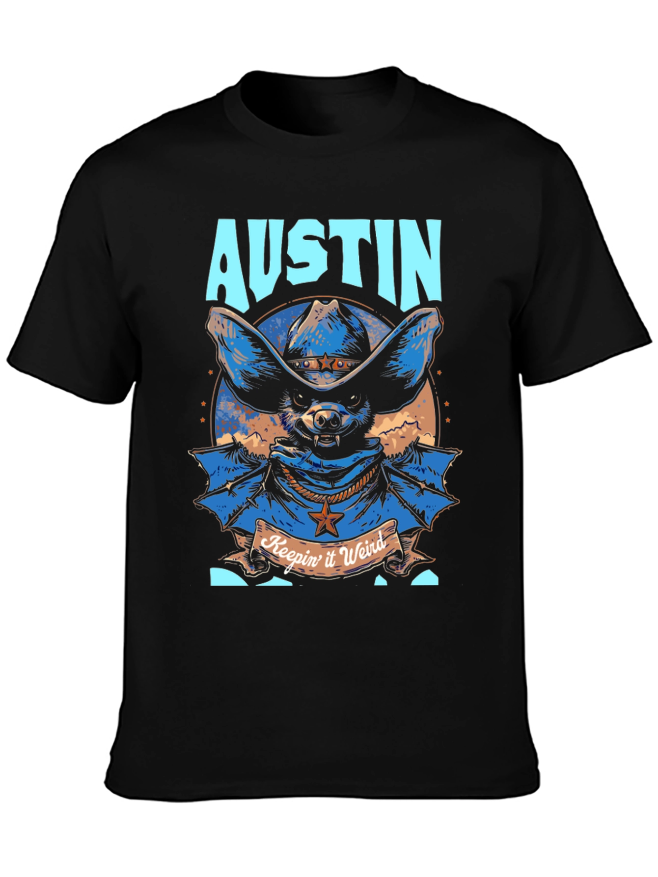 Austin Keepin it Weird Bat Graphic Tee