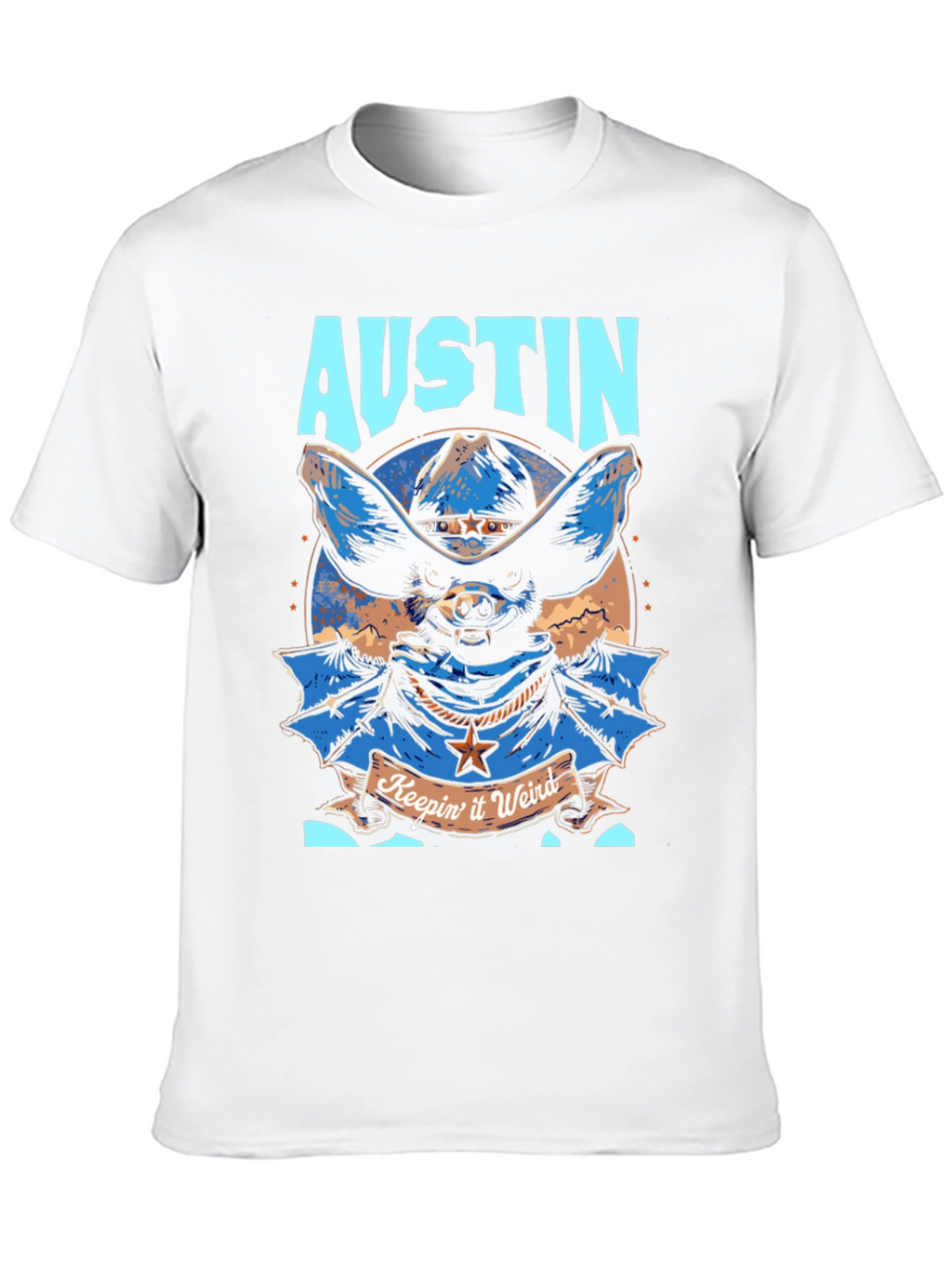Austin Keepin it Weird Bat Graphic Tee