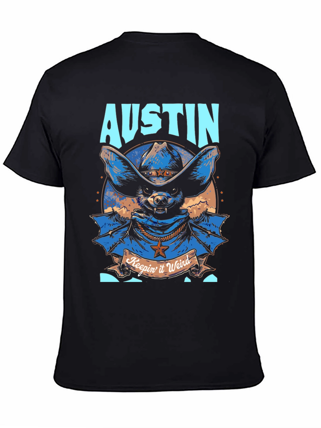 Austin Keepin it Weird Bat Graphic Tee