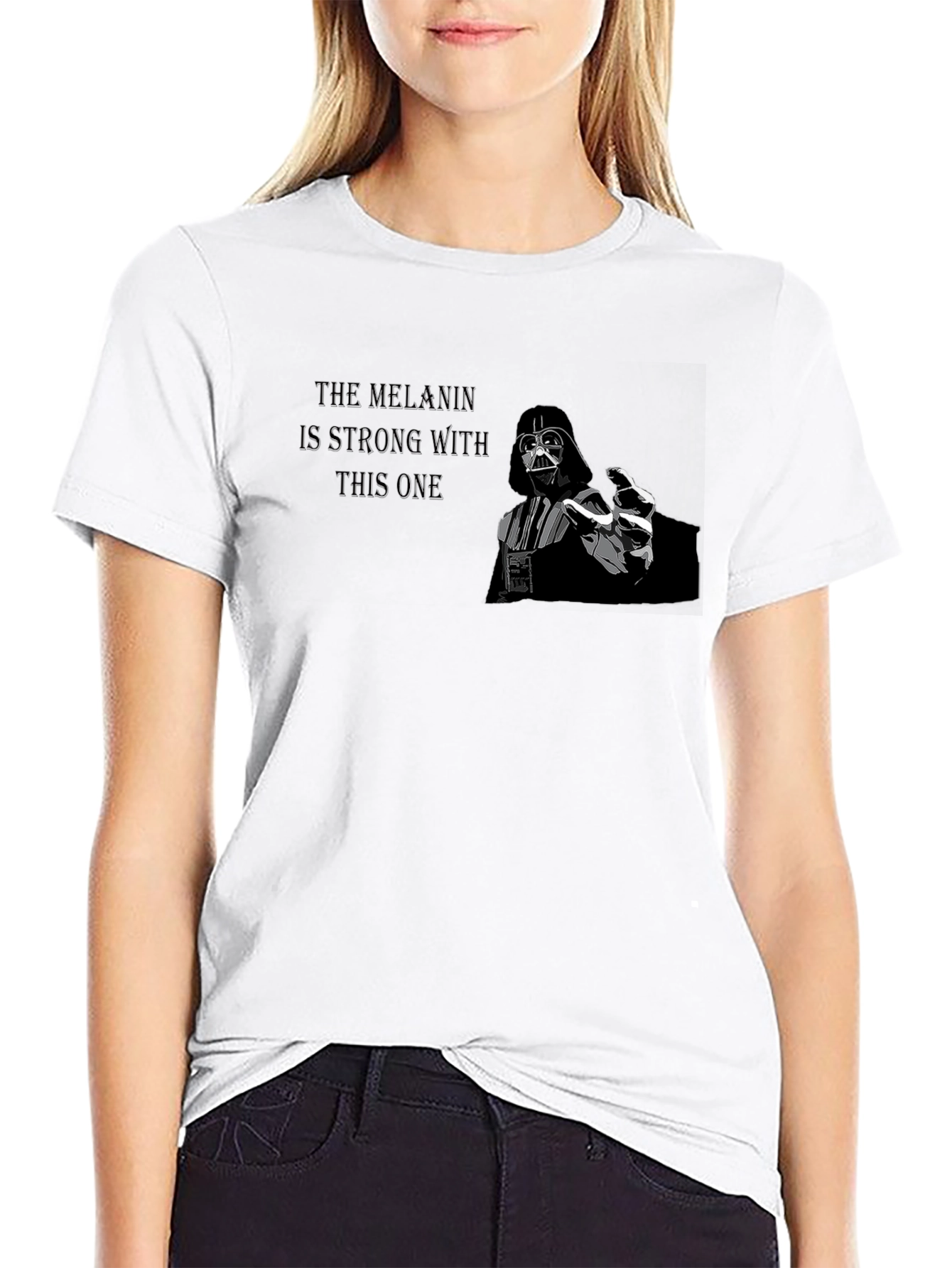 The Melanin is Strong With This One Black T-Shirt