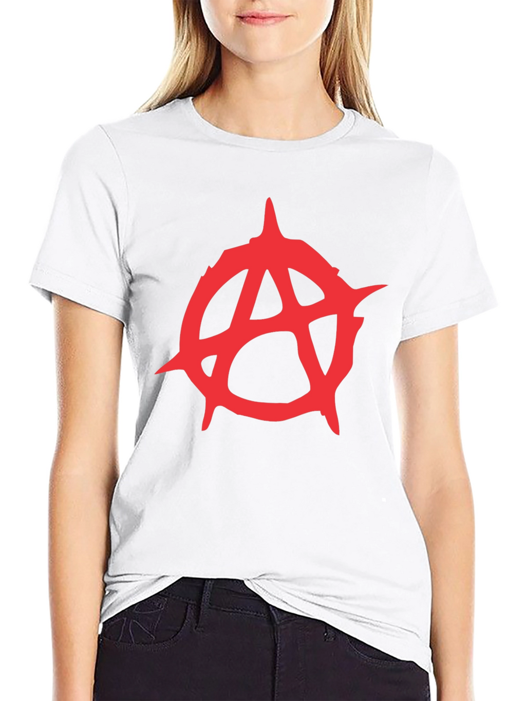 Anarchy Symbol Graphic Tee - Black