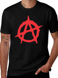 Anarchy Symbol Graphic Tee - Black