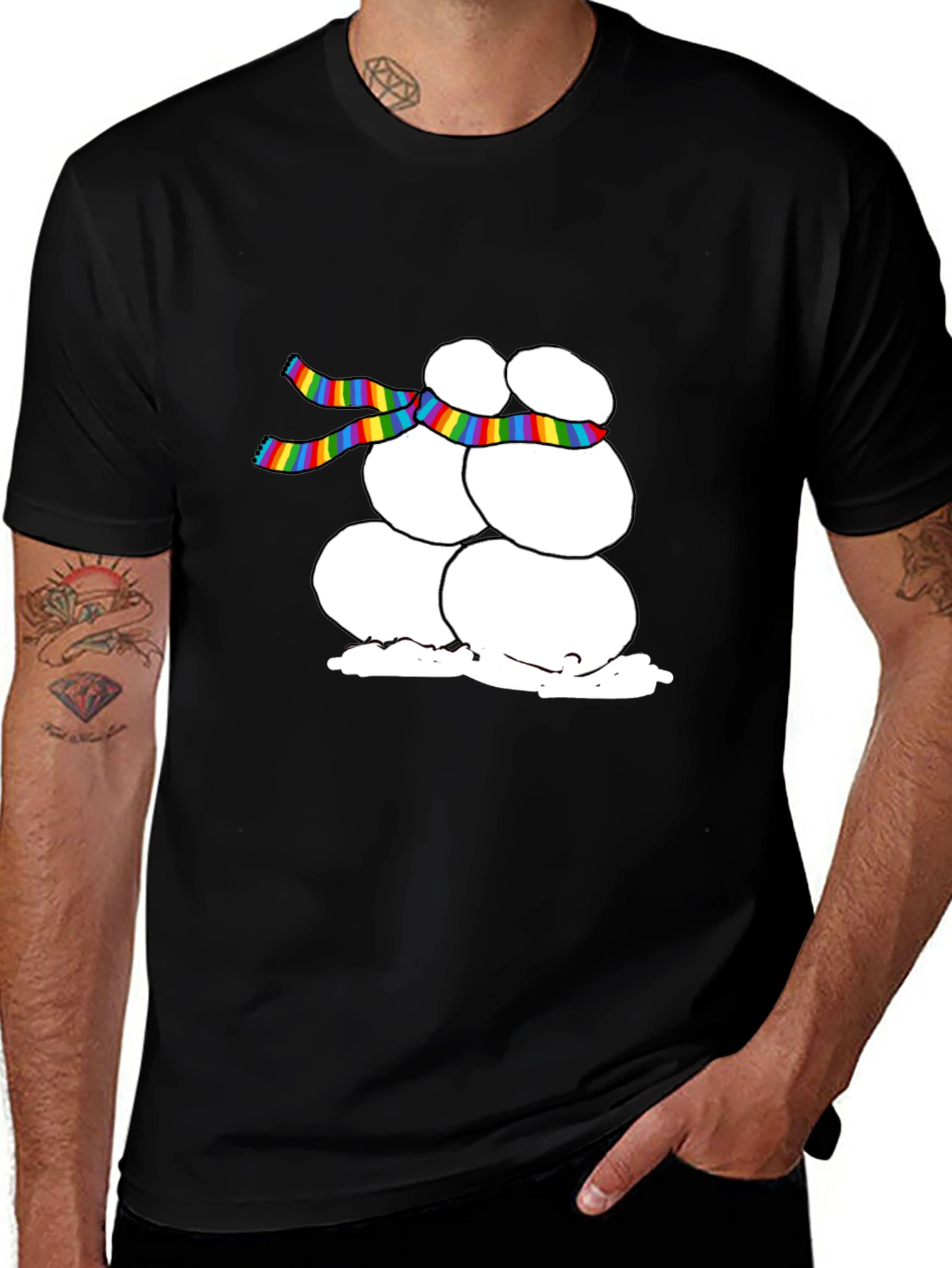 Snowman LGBTQ Pride T-Shirt