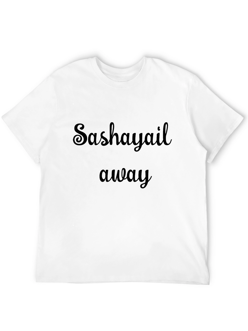 Sashayail Away Black Graphic Tee