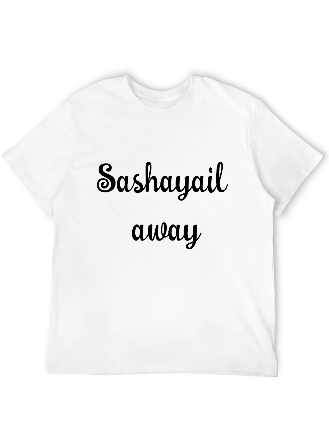 Sashayail Away Black Graphic Tee