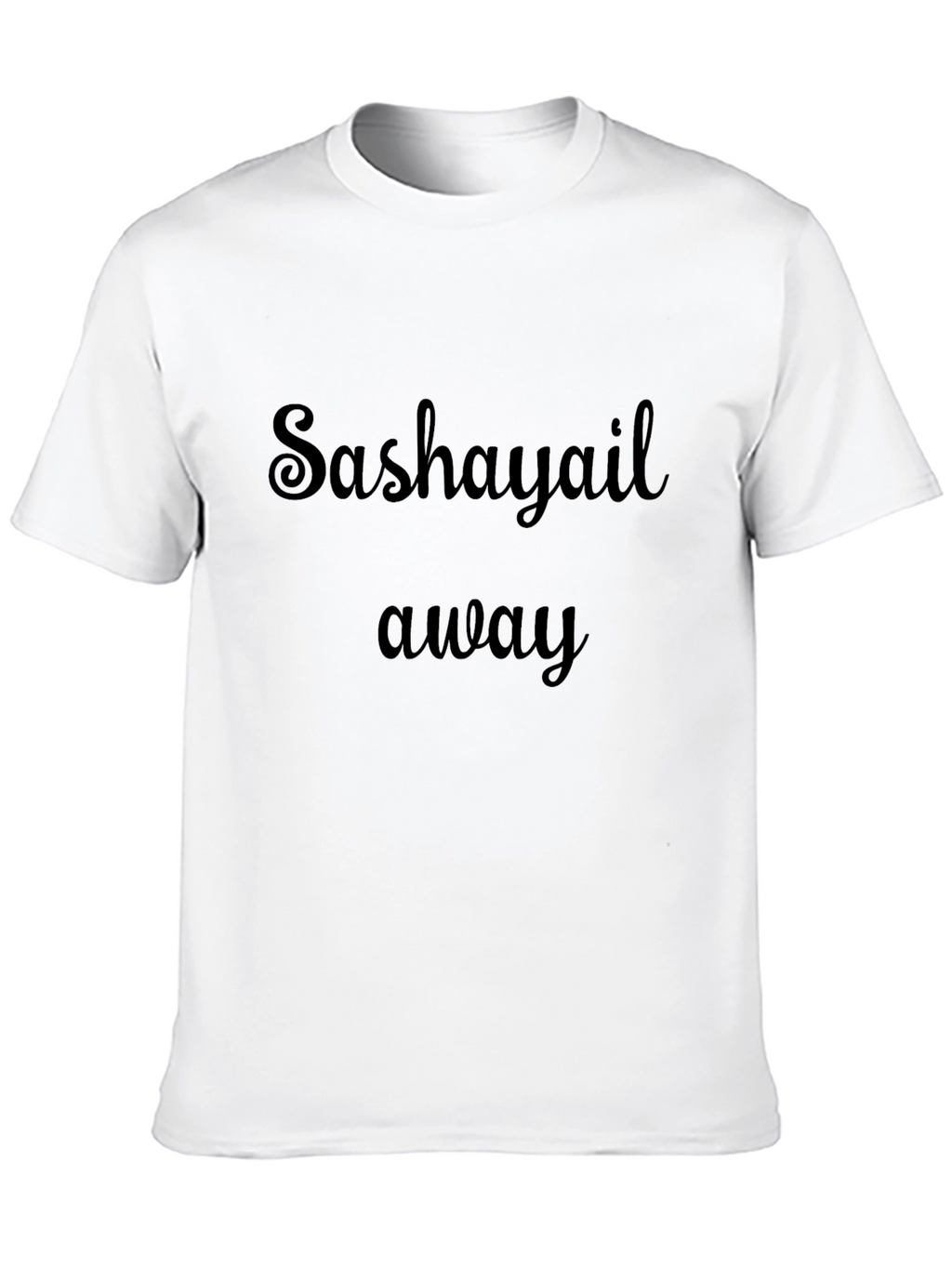Sashayail Away Black Graphic Tee