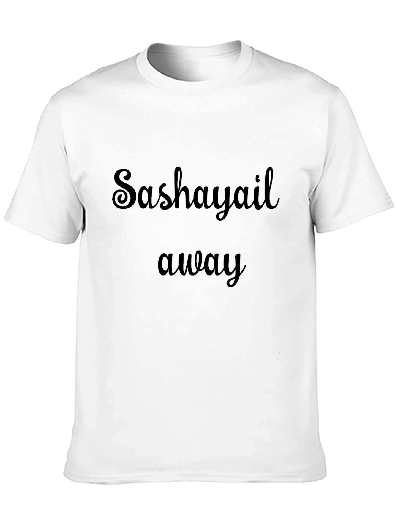 Sashayail Away Black Graphic Tee