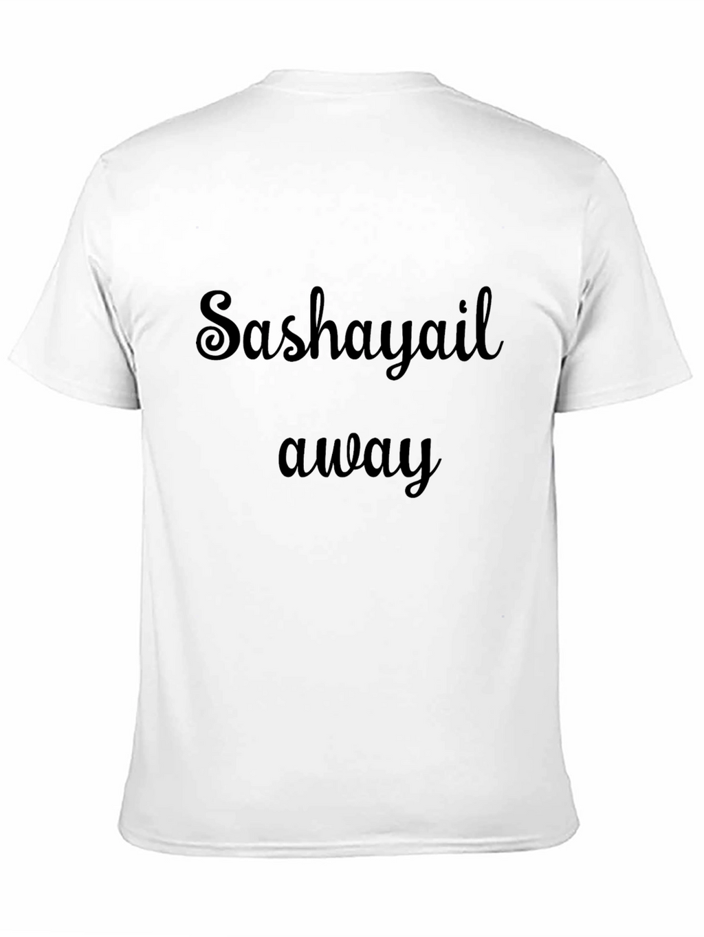 Sashayail Away Black Graphic Tee