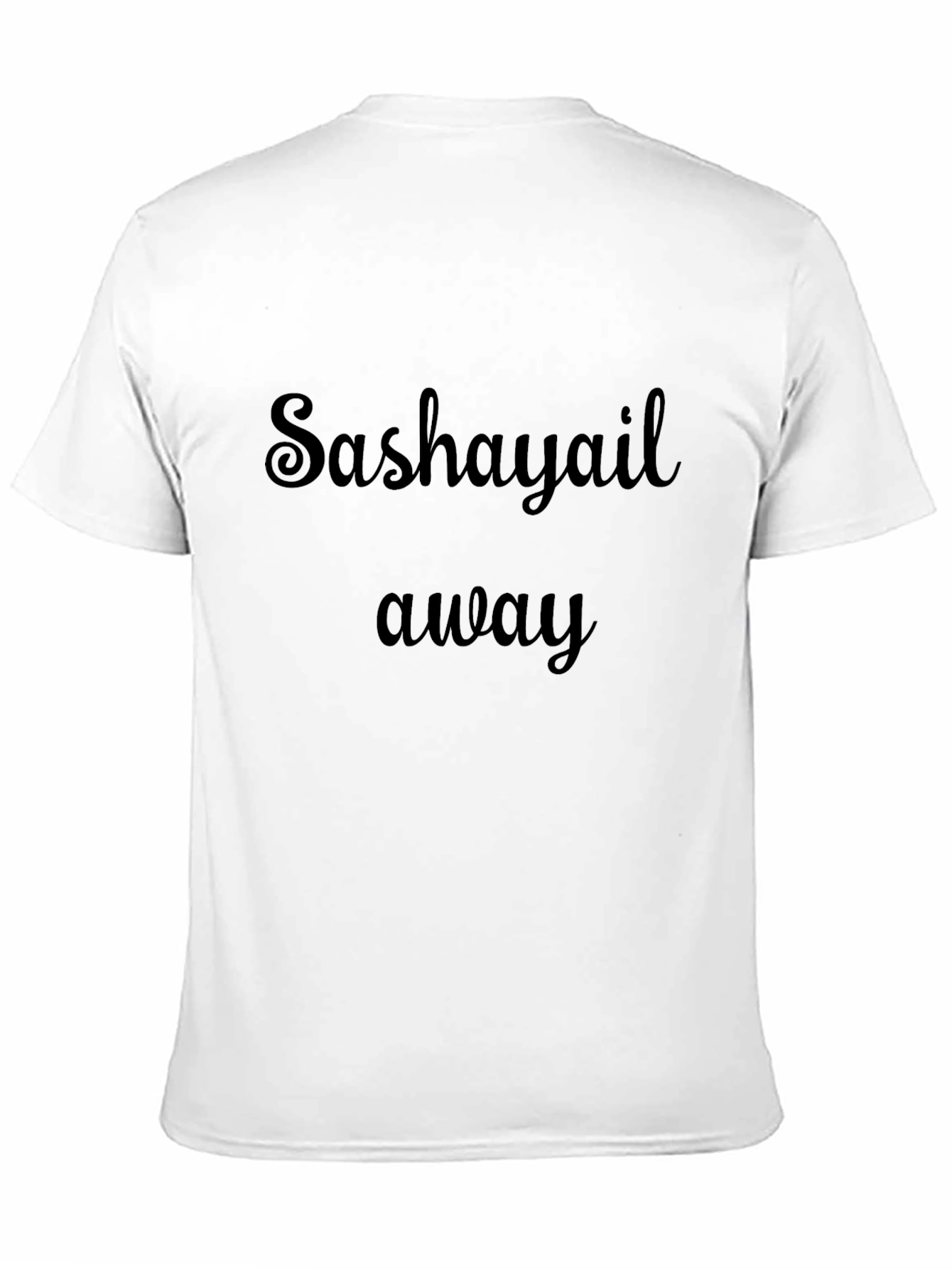Sashayail Away Black Graphic Tee