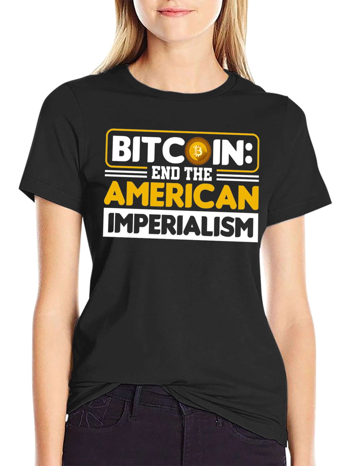 Bitcoin End Imperialism Graphic T-Shirt