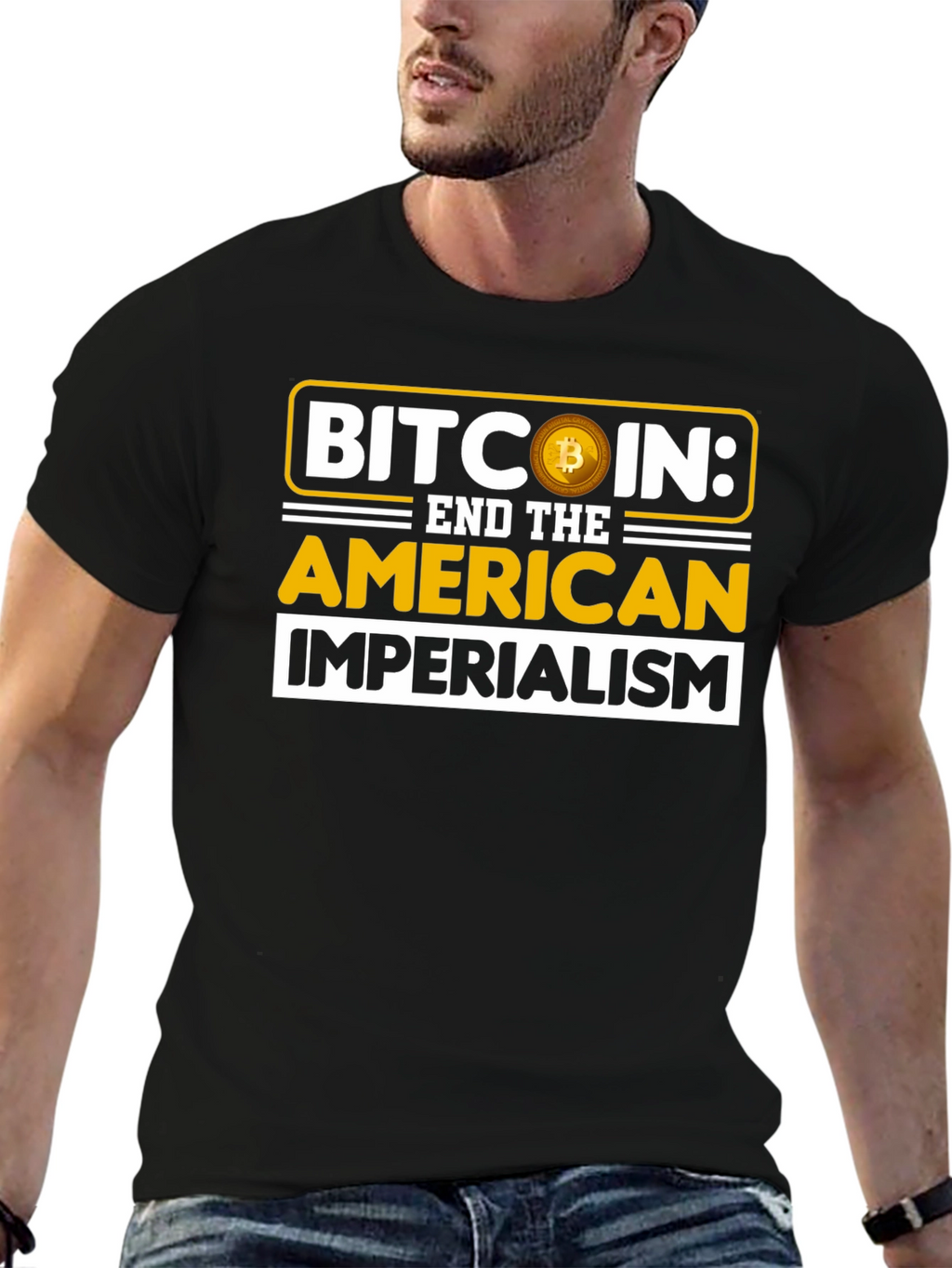 Bitcoin End Imperialism Graphic T-Shirt