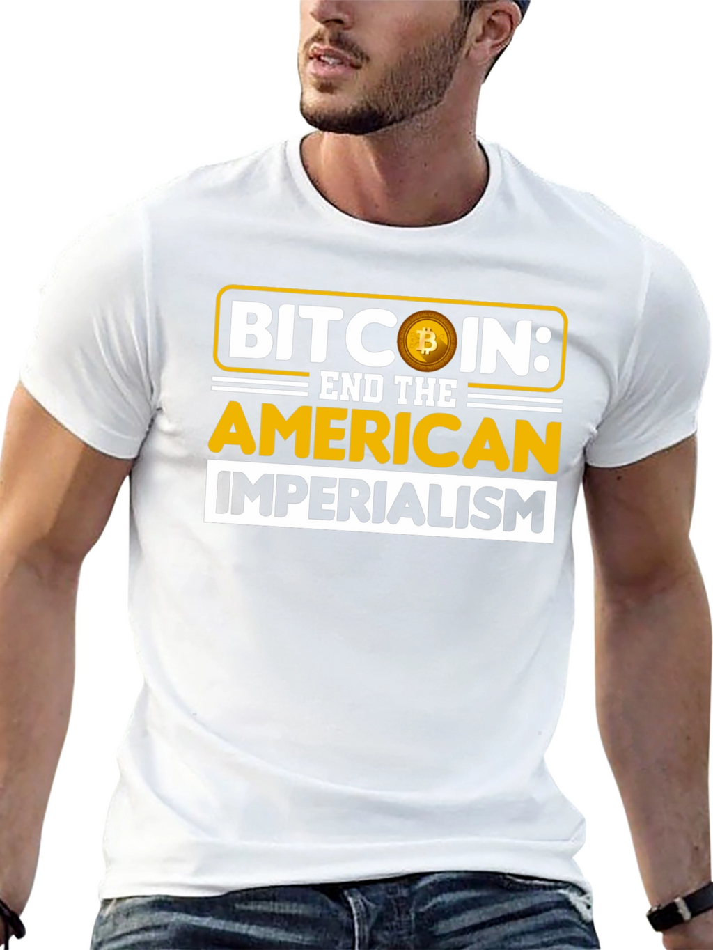 Bitcoin End Imperialism Graphic T-Shirt