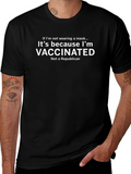 Vaccinated Political Statement Graphic T-Shirt