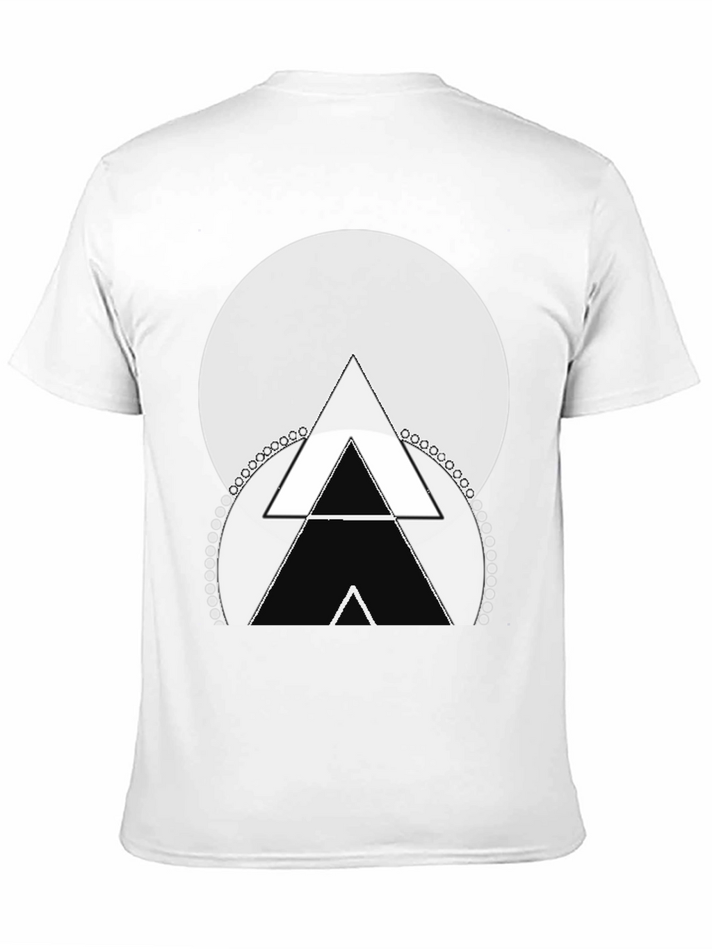 Geometric Triangle Graphic Tee - Stylish Menswear