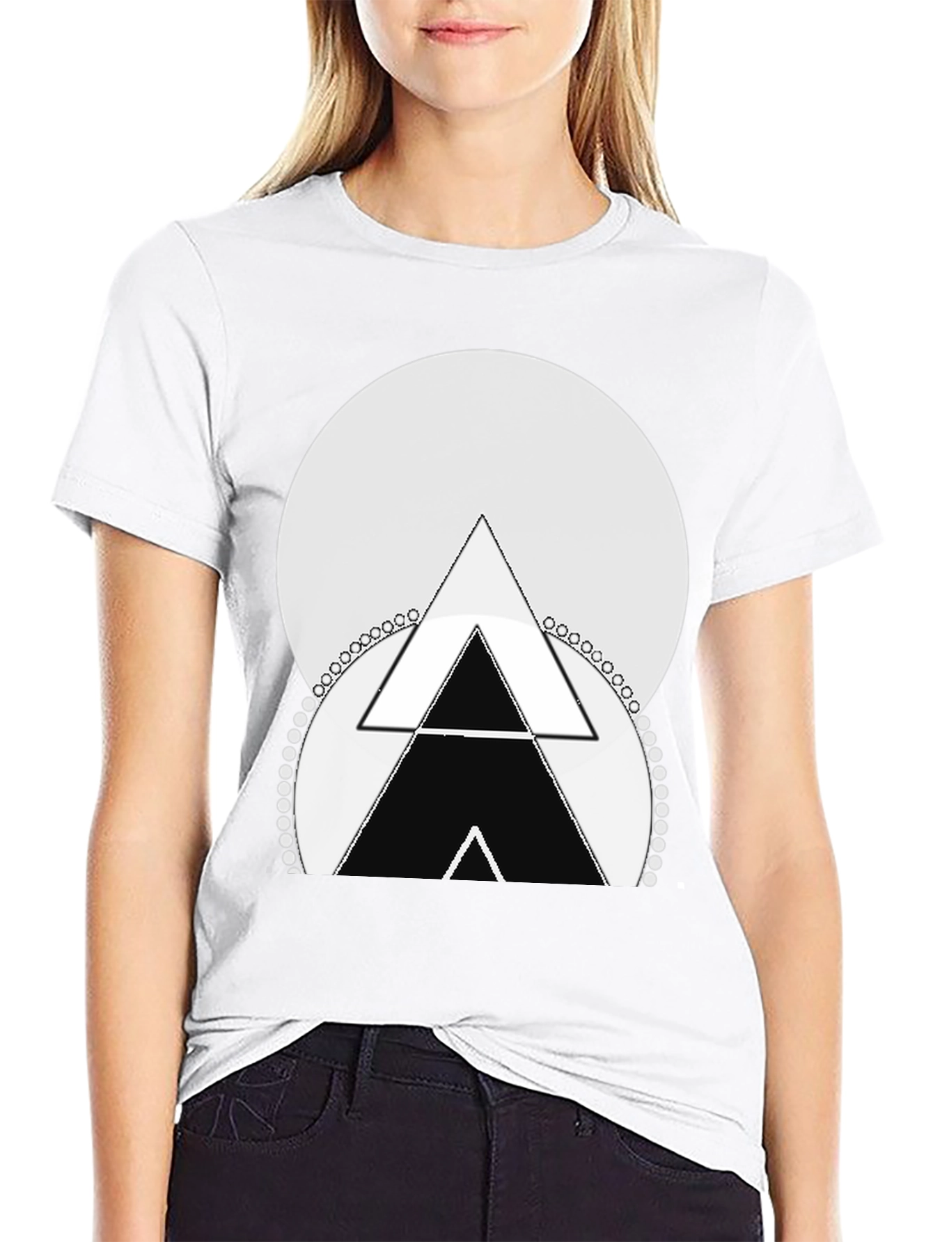 Geometric Triangle Graphic Tee - Stylish Menswear