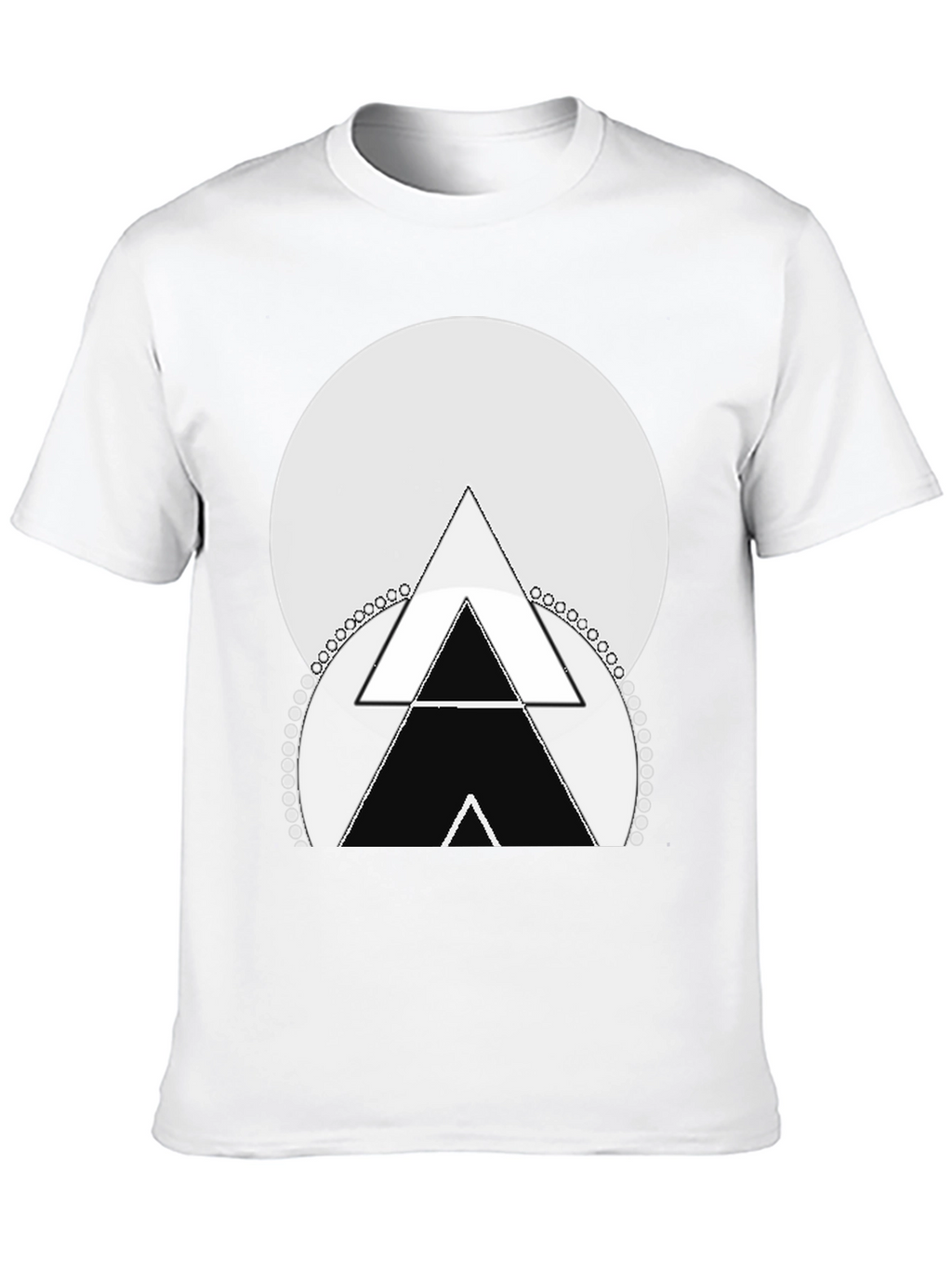 Geometric Triangle Graphic Tee - Stylish Menswear
