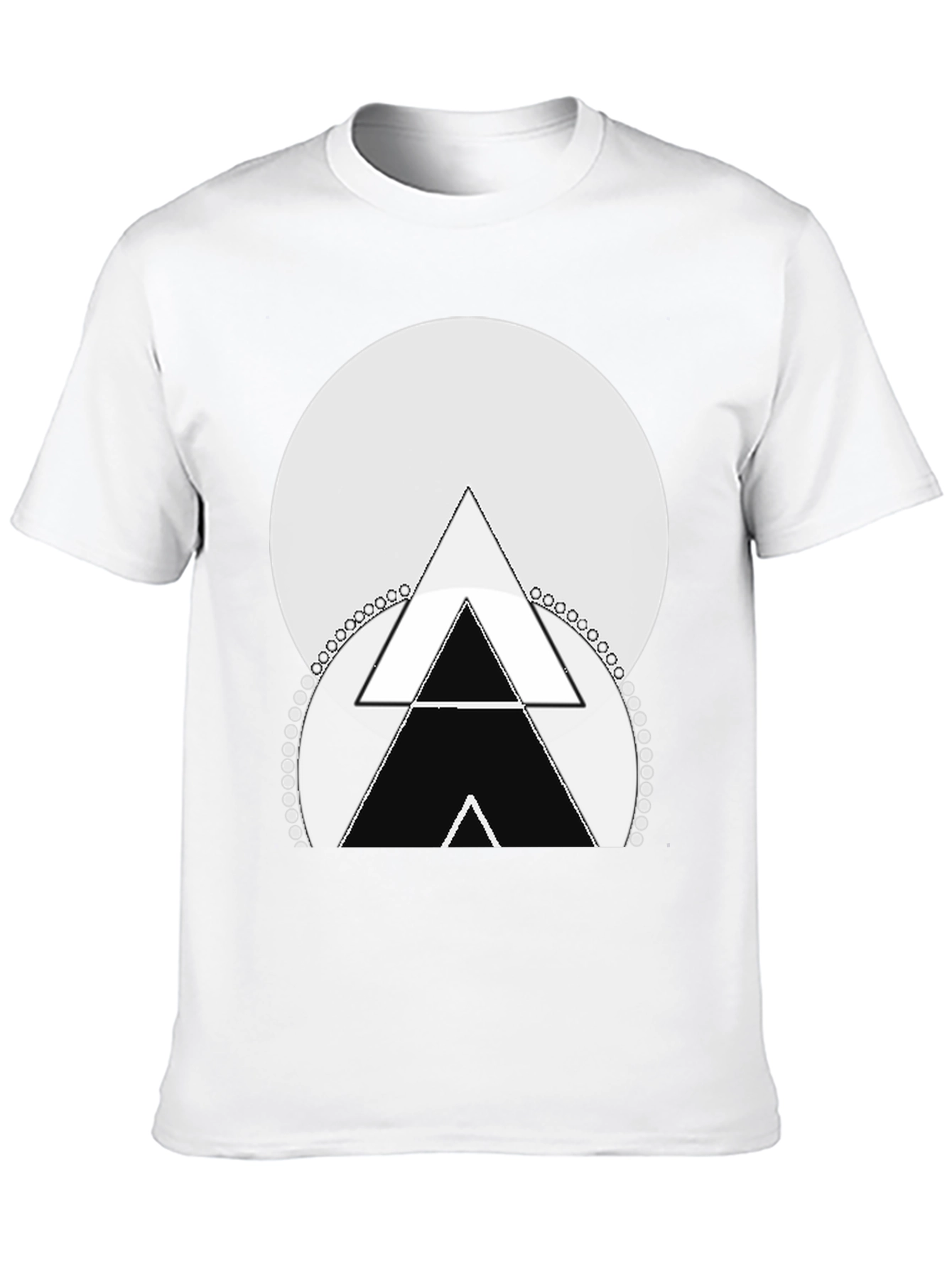 Geometric Triangle Graphic Tee - Stylish Menswear
