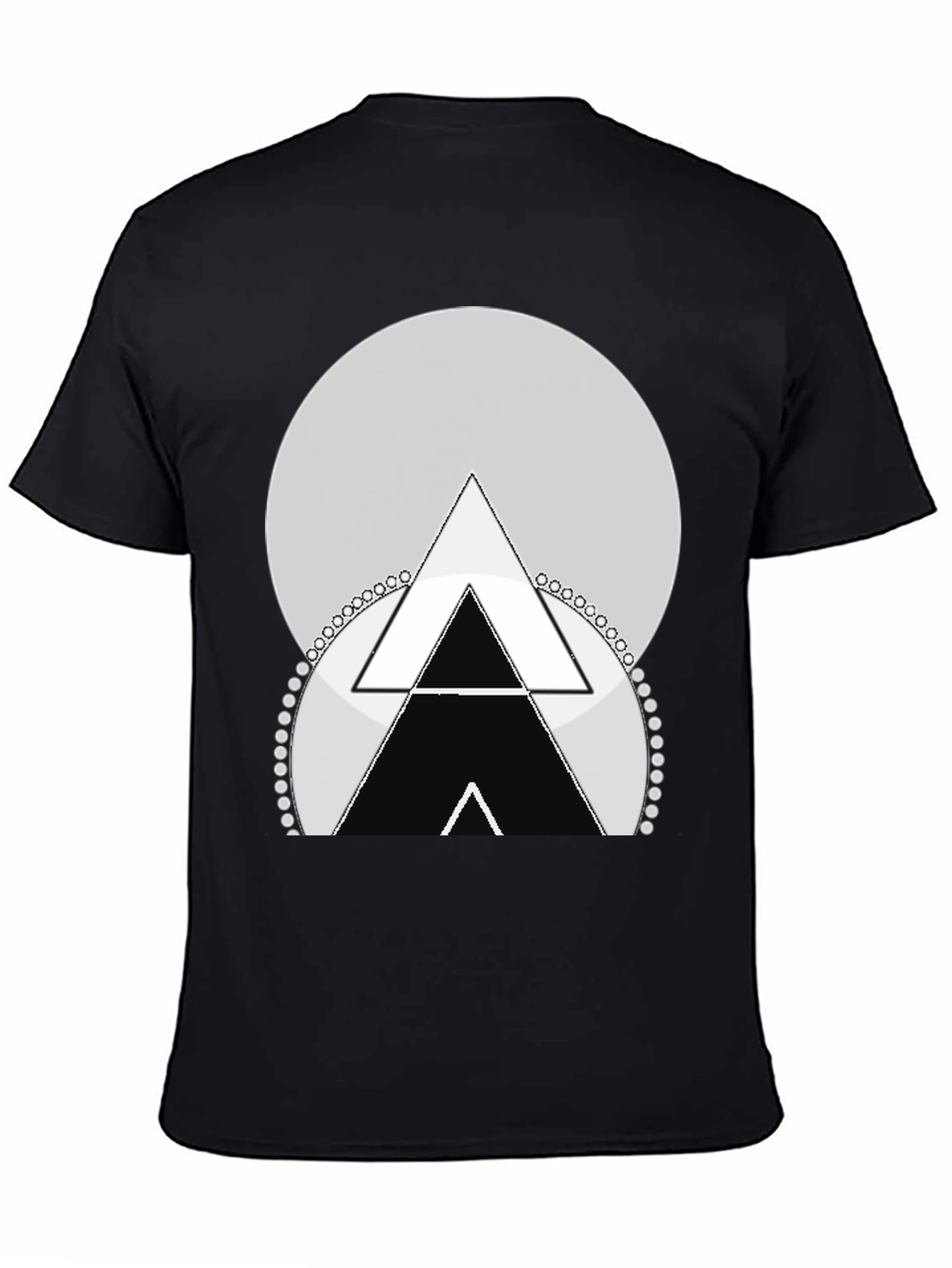 Geometric Triangle Graphic Tee - Stylish Menswear