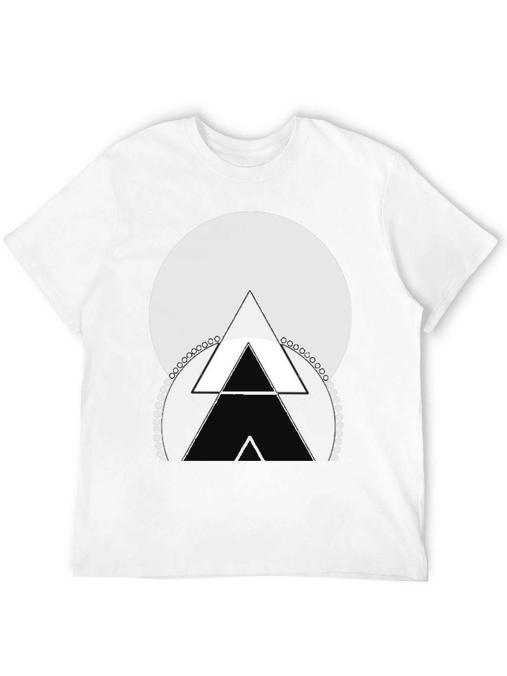 Geometric Triangle Graphic Tee - Stylish Menswear