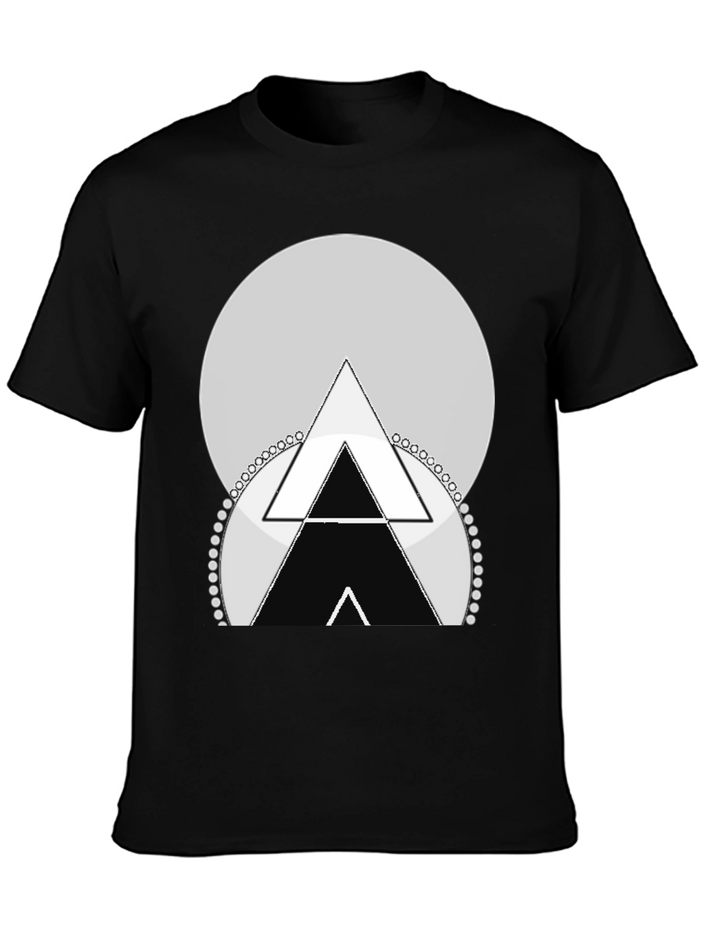 Geometric Triangle Graphic Tee - Stylish Menswear
