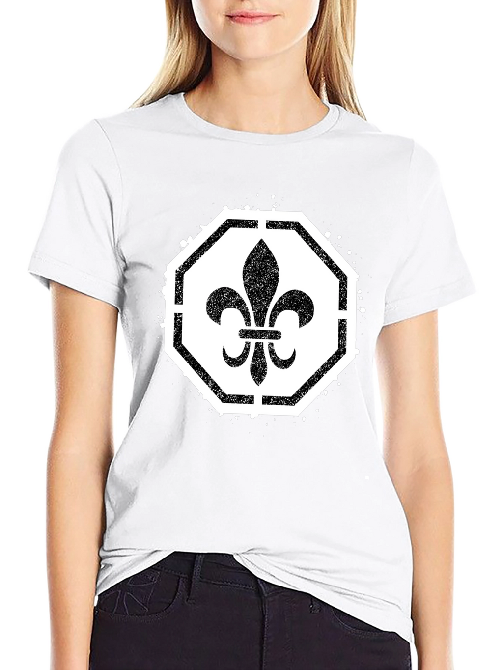 Fleur-de-lis Graphic Tee - Classic Style