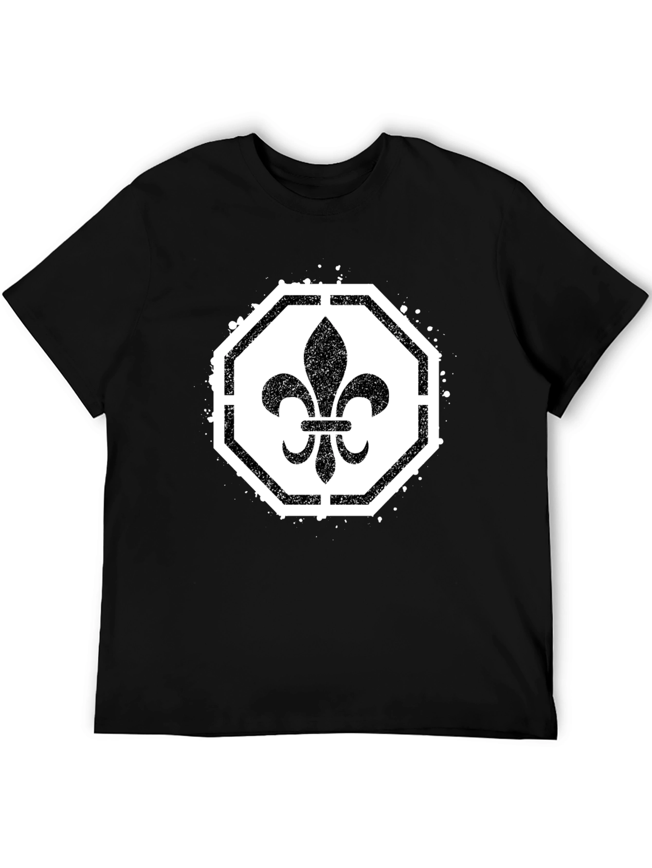 Fleur-de-lis Graphic Tee - Classic Style