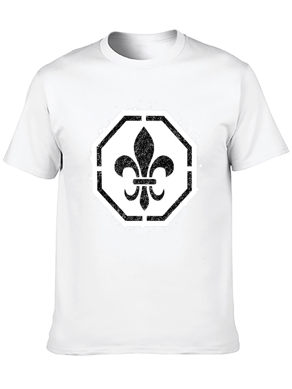 Fleur-de-lis Graphic Tee - Classic Style