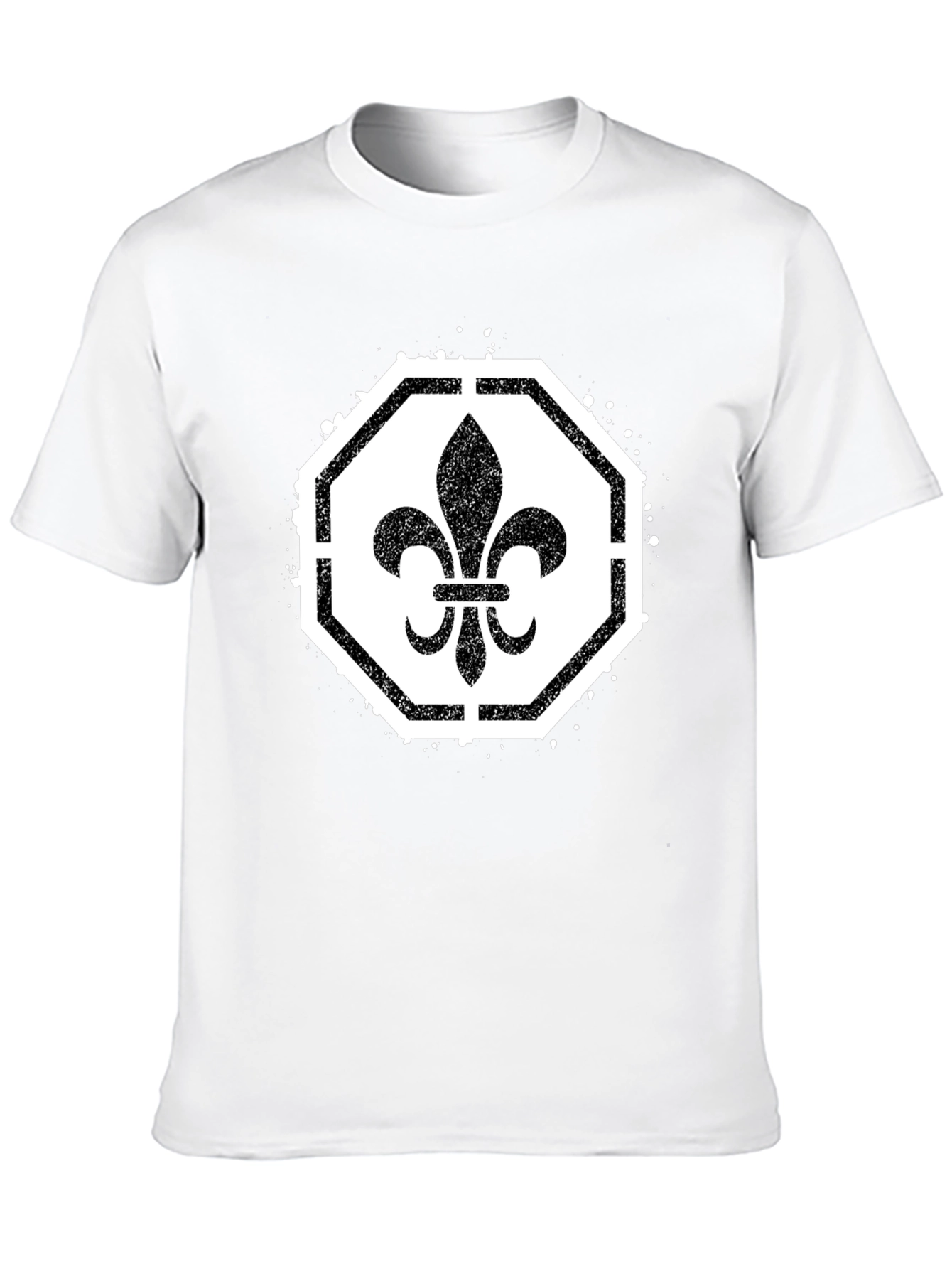 Fleur-de-lis Graphic Tee - Classic Style