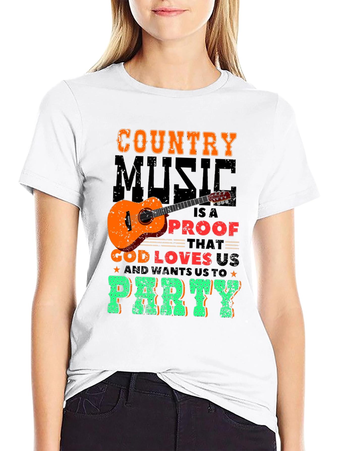 Country Music God Loves Us T-Shirt