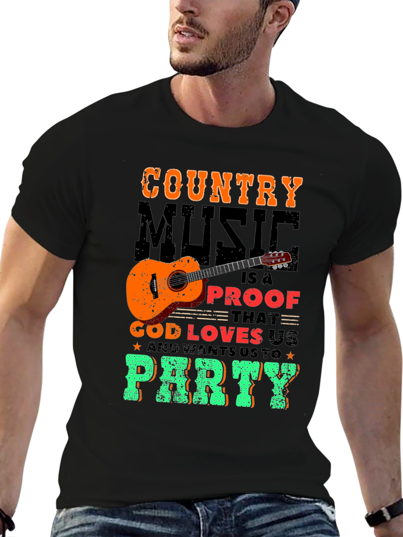 Country Music God Loves Us T-Shirt