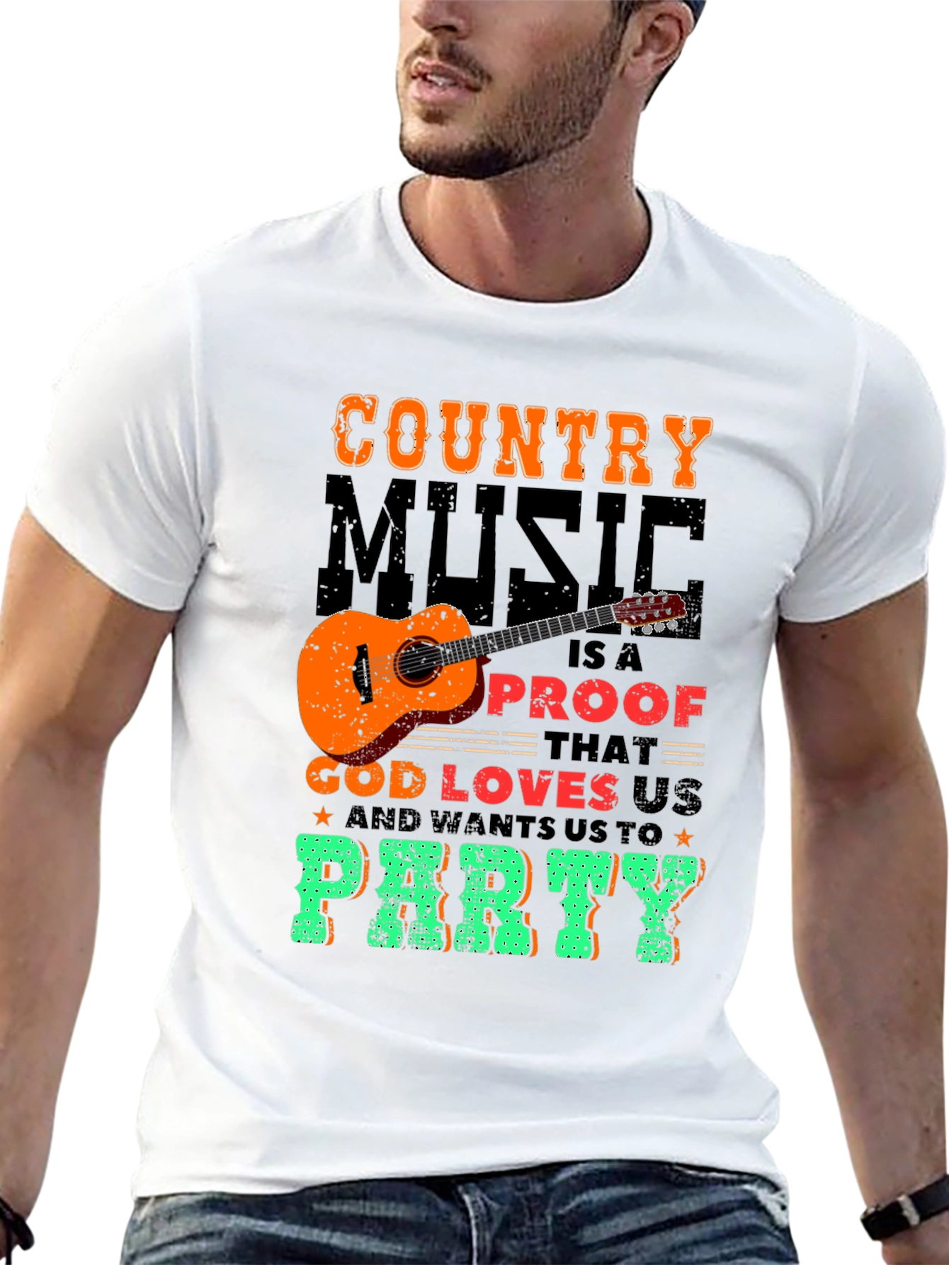 Country Music God Loves Us T-Shirt