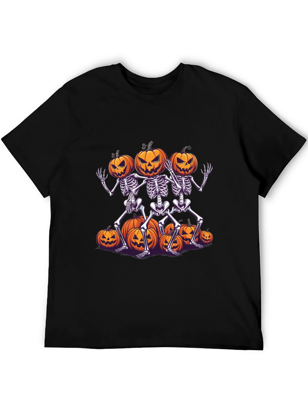 Halloween Skeleton Pumpkin T-Shirt - Spooky Season