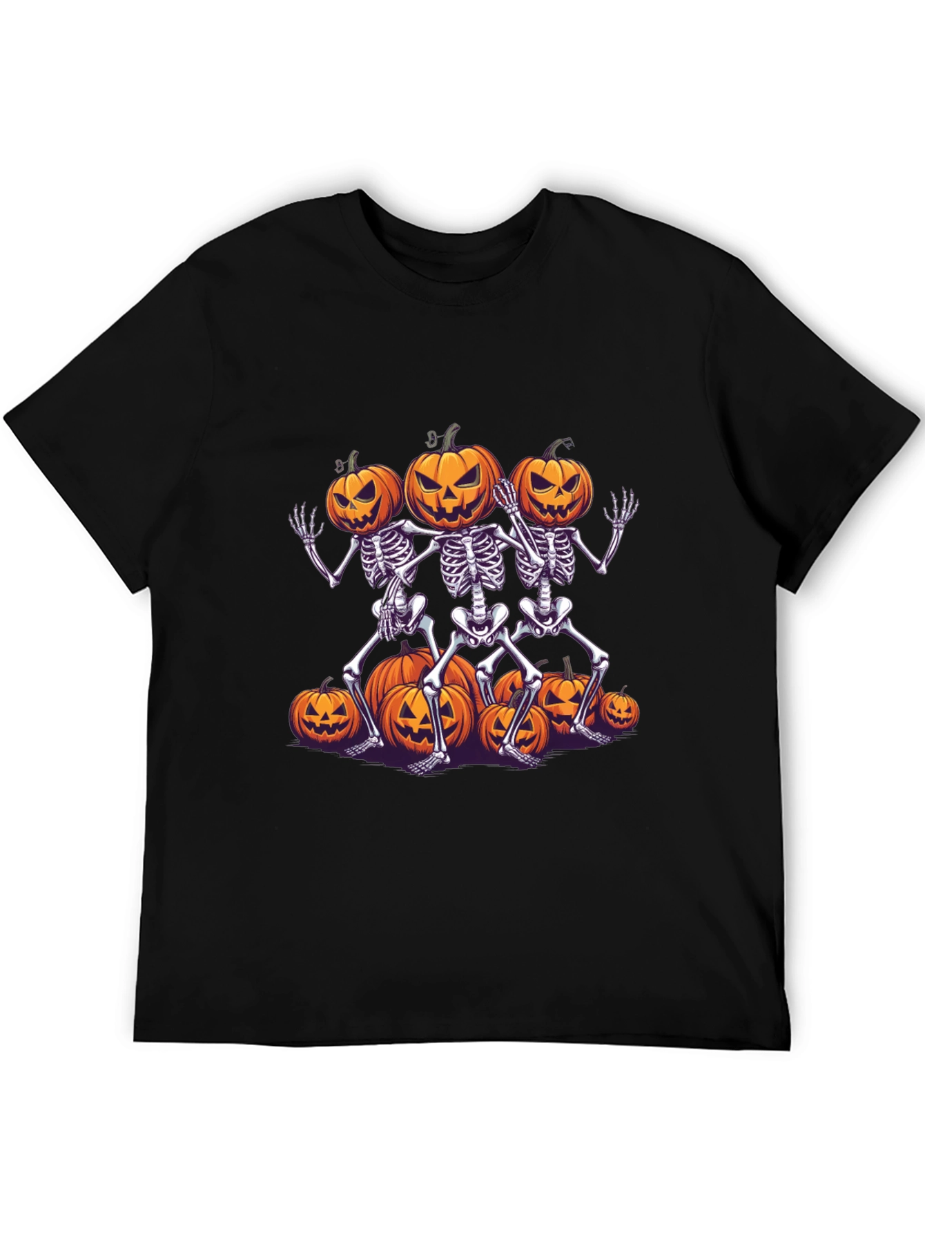 Halloween Skeleton Pumpkin T-Shirt - Spooky Season