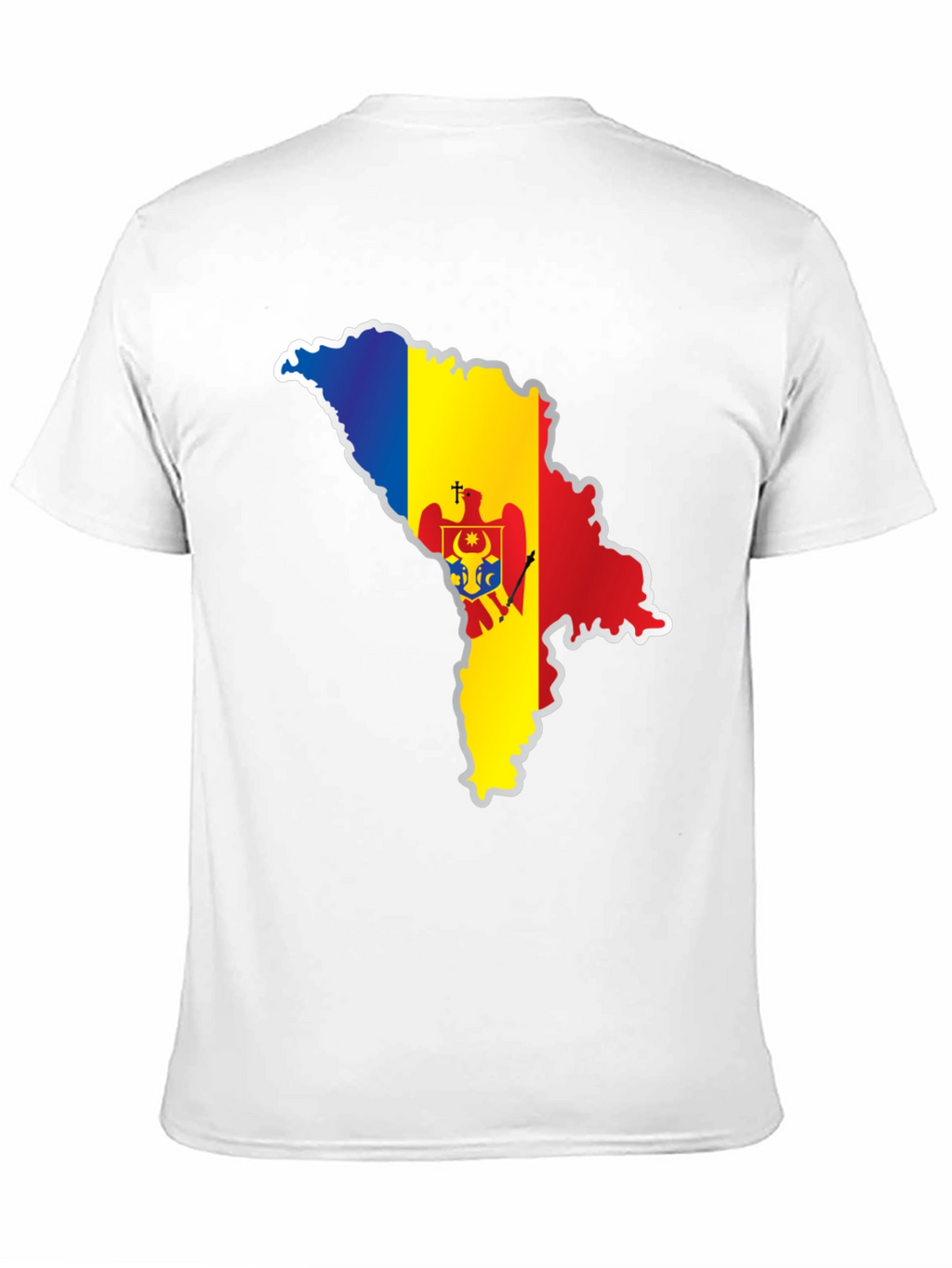 Moldova Flag Map T-Shirt