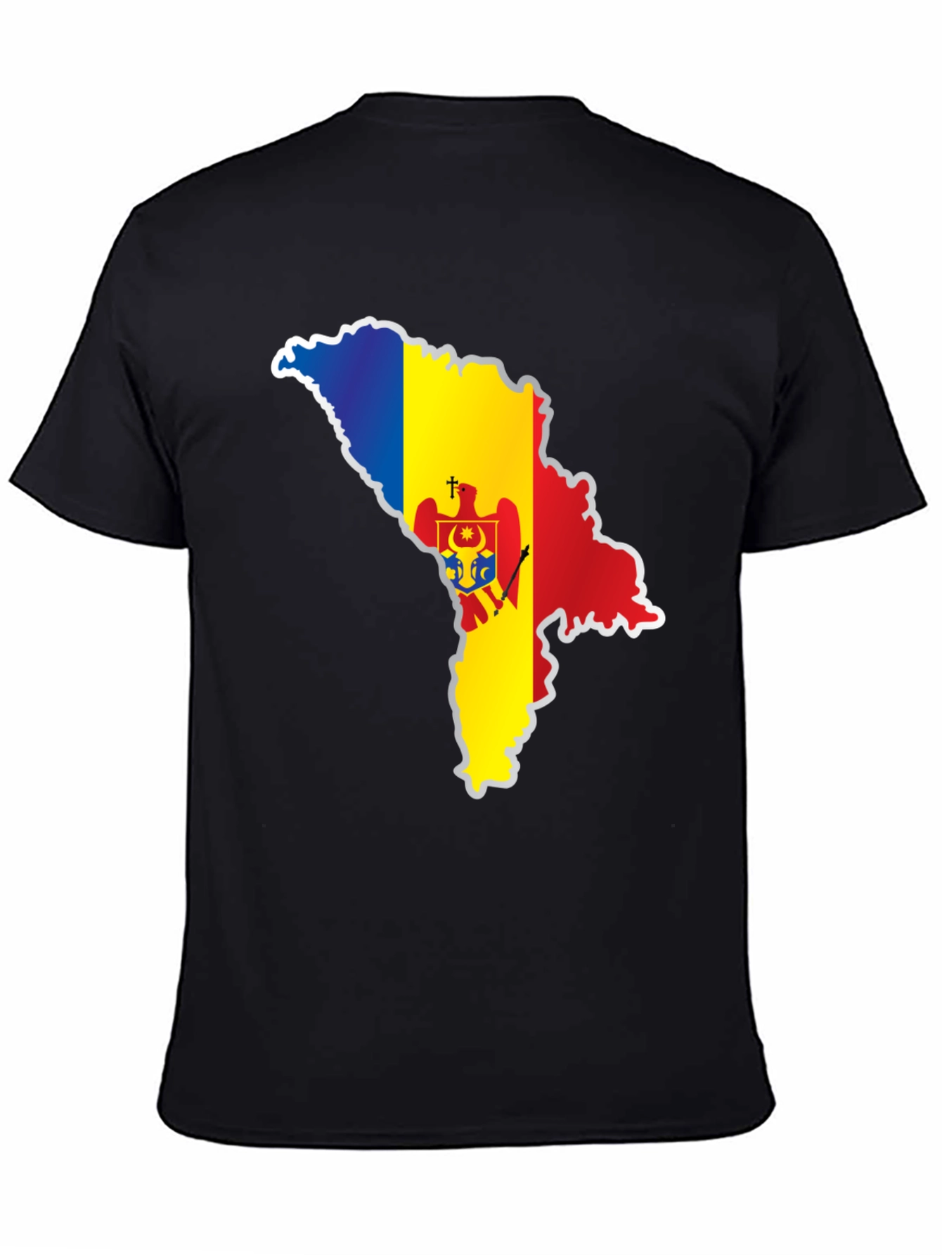 Moldova Flag Map T-Shirt