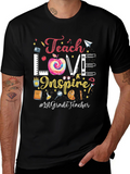 Teach Love Inspire Teacher Graphic Tee