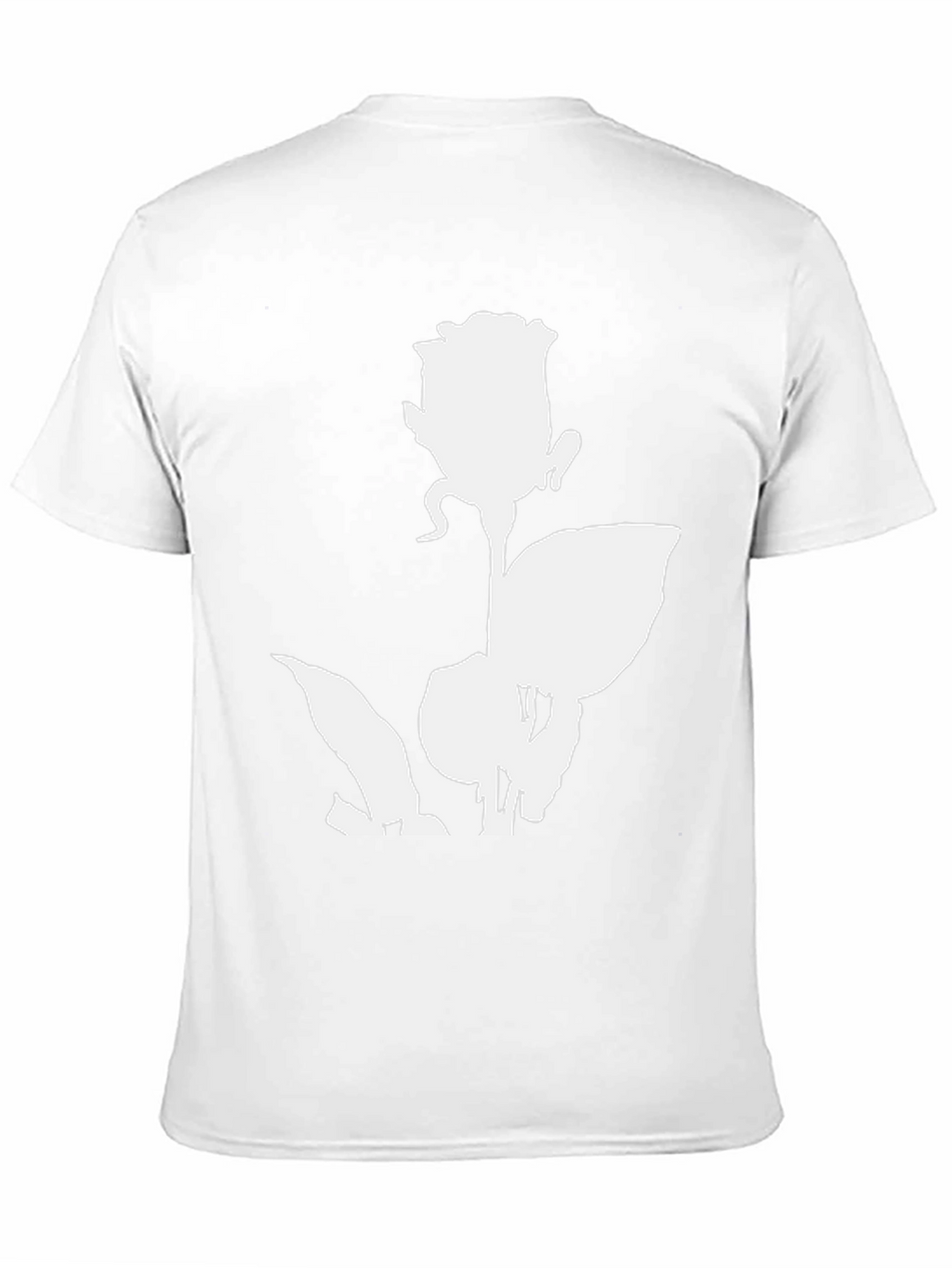 Rose Graphic Print Black T-Shirt