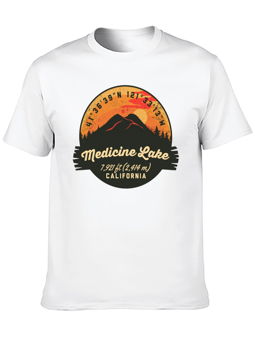 Medicine Lake California Graphic T-Shirt