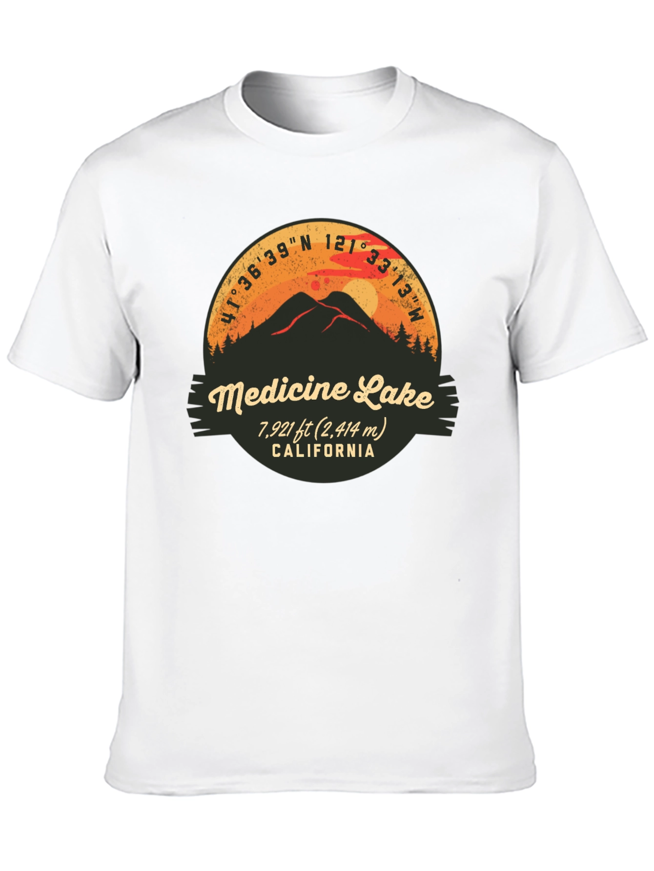 Medicine Lake California Graphic T-Shirt