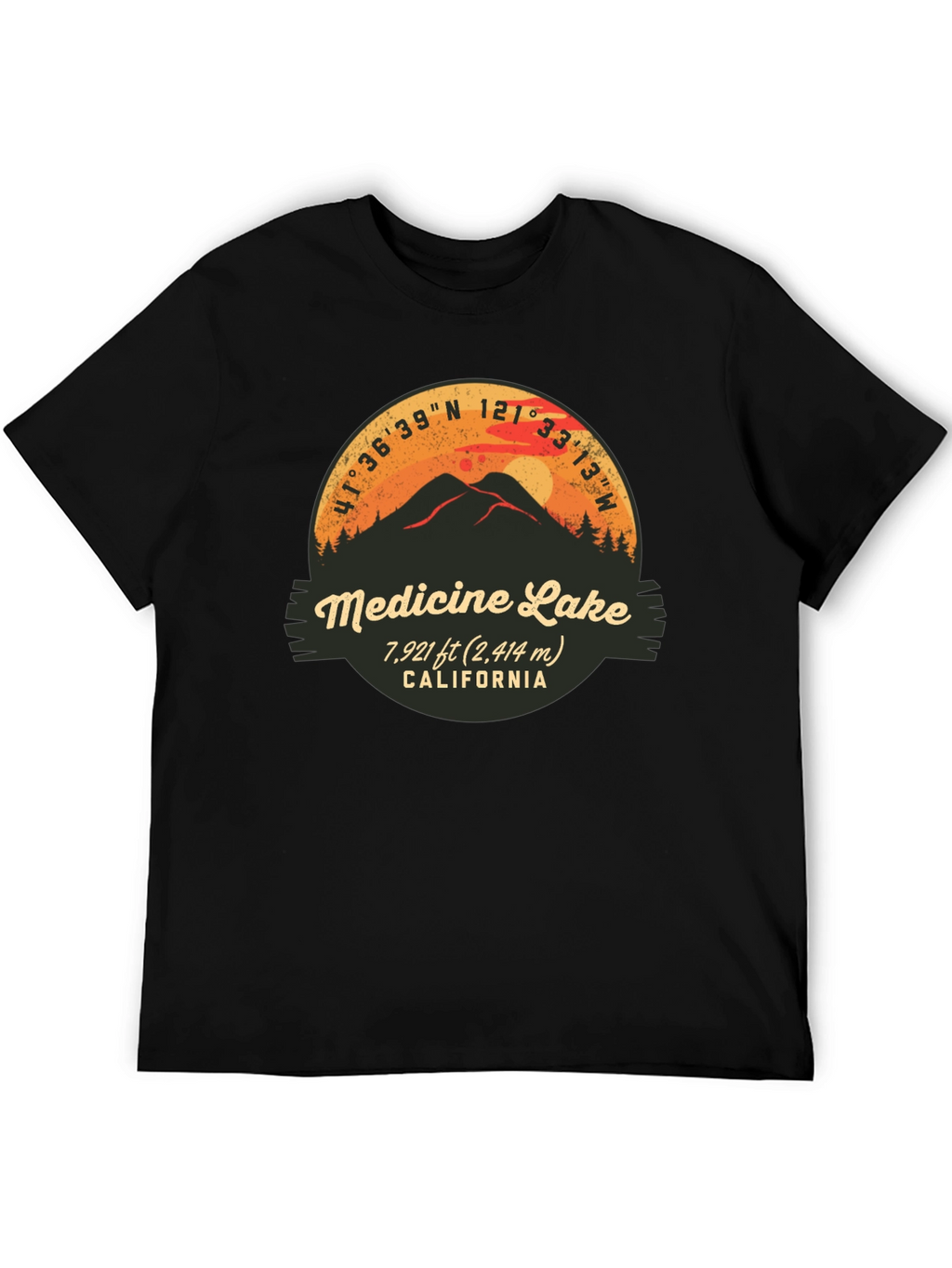 Medicine Lake California Graphic T-Shirt