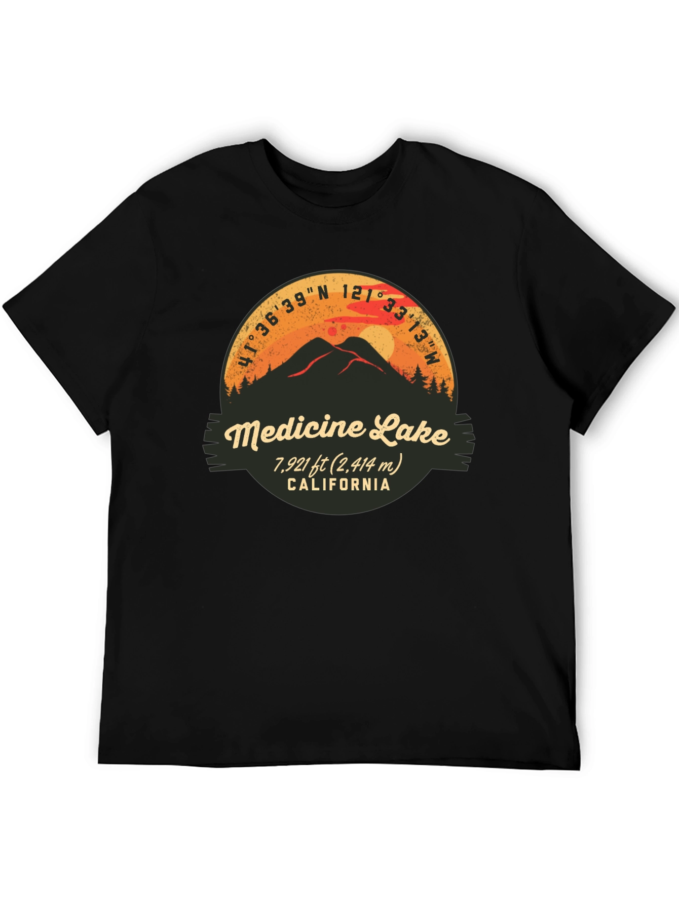 Medicine Lake California Graphic T-Shirt
