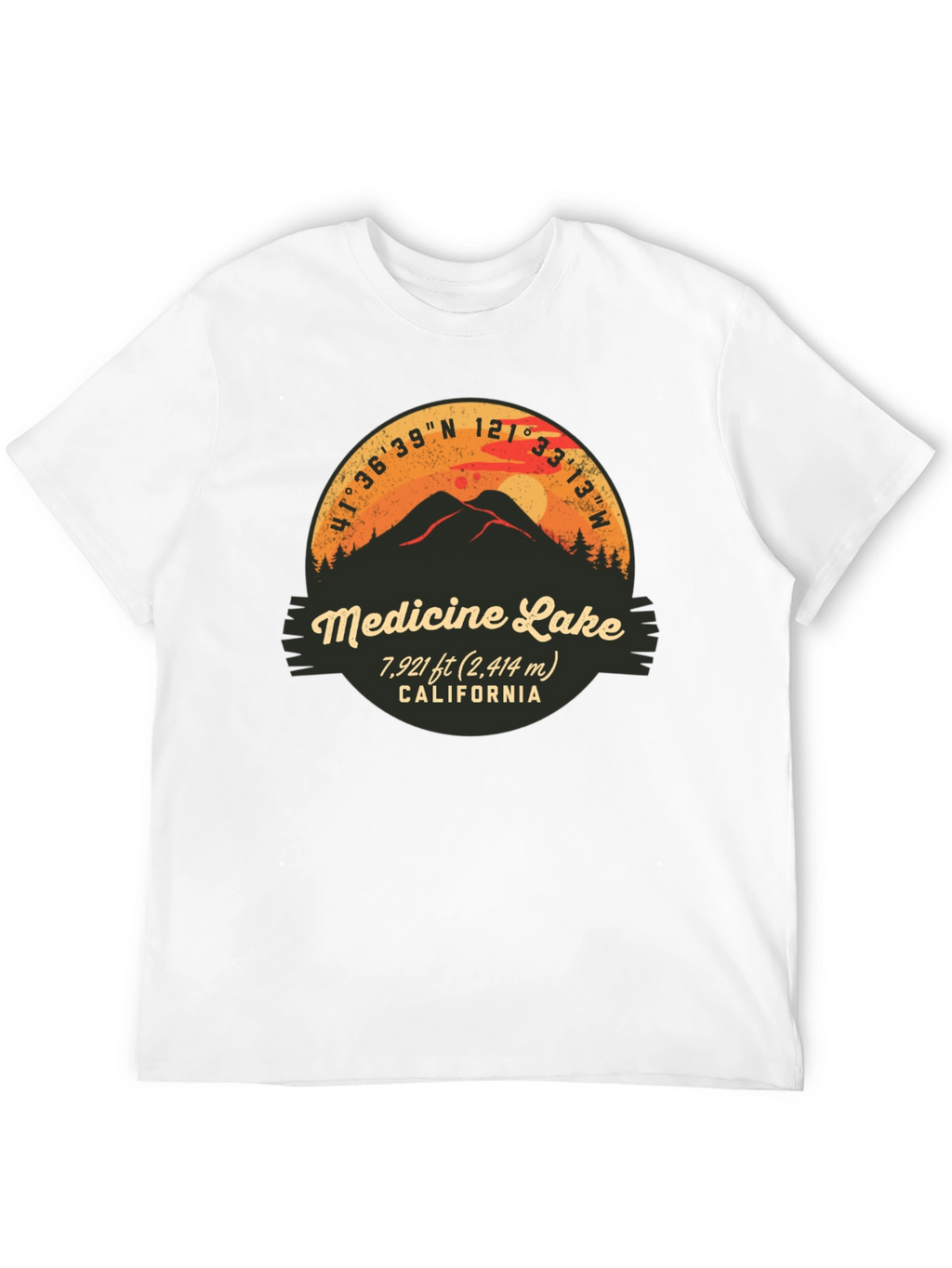 Medicine Lake California Graphic T-Shirt