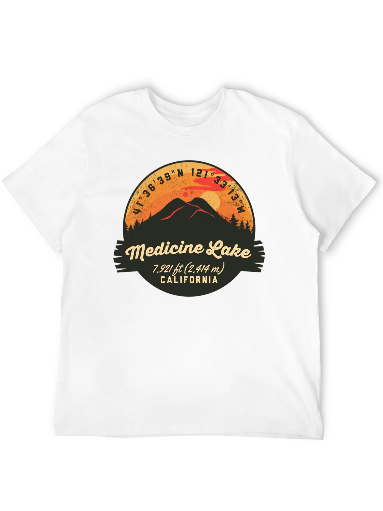 Medicine Lake California Graphic T-Shirt
