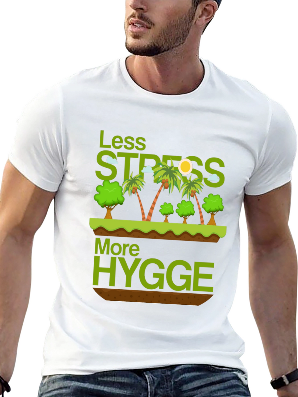 Less Stress More Hygge Graphic T-Shirt