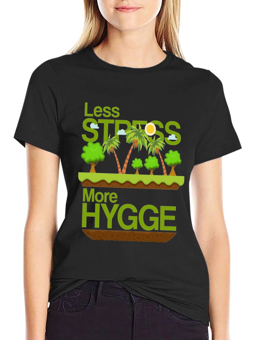 Less Stress More Hygge Graphic T-Shirt