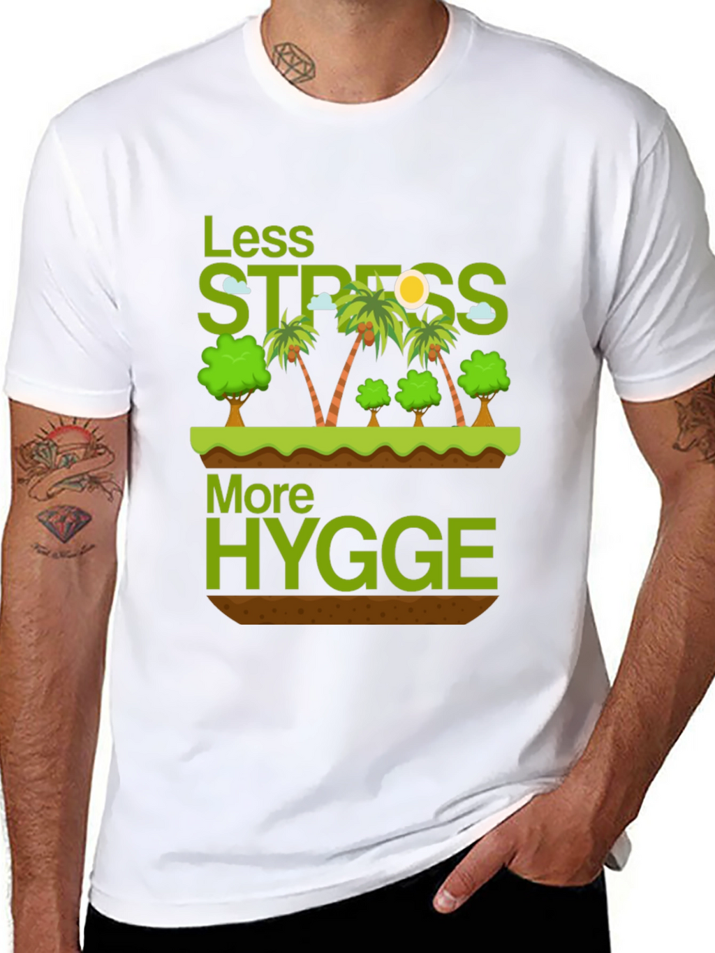 Less Stress More Hygge Graphic T-Shirt