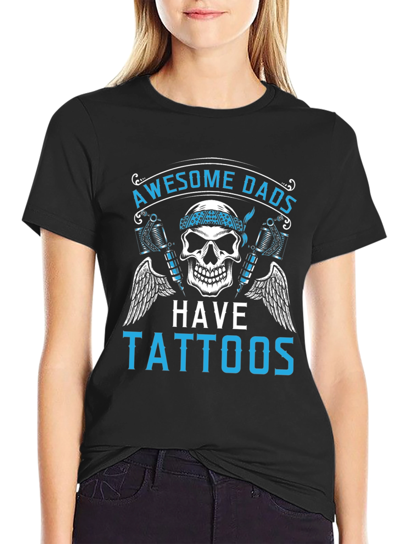 Awesome Dads Have Tattoos Graphic Tee